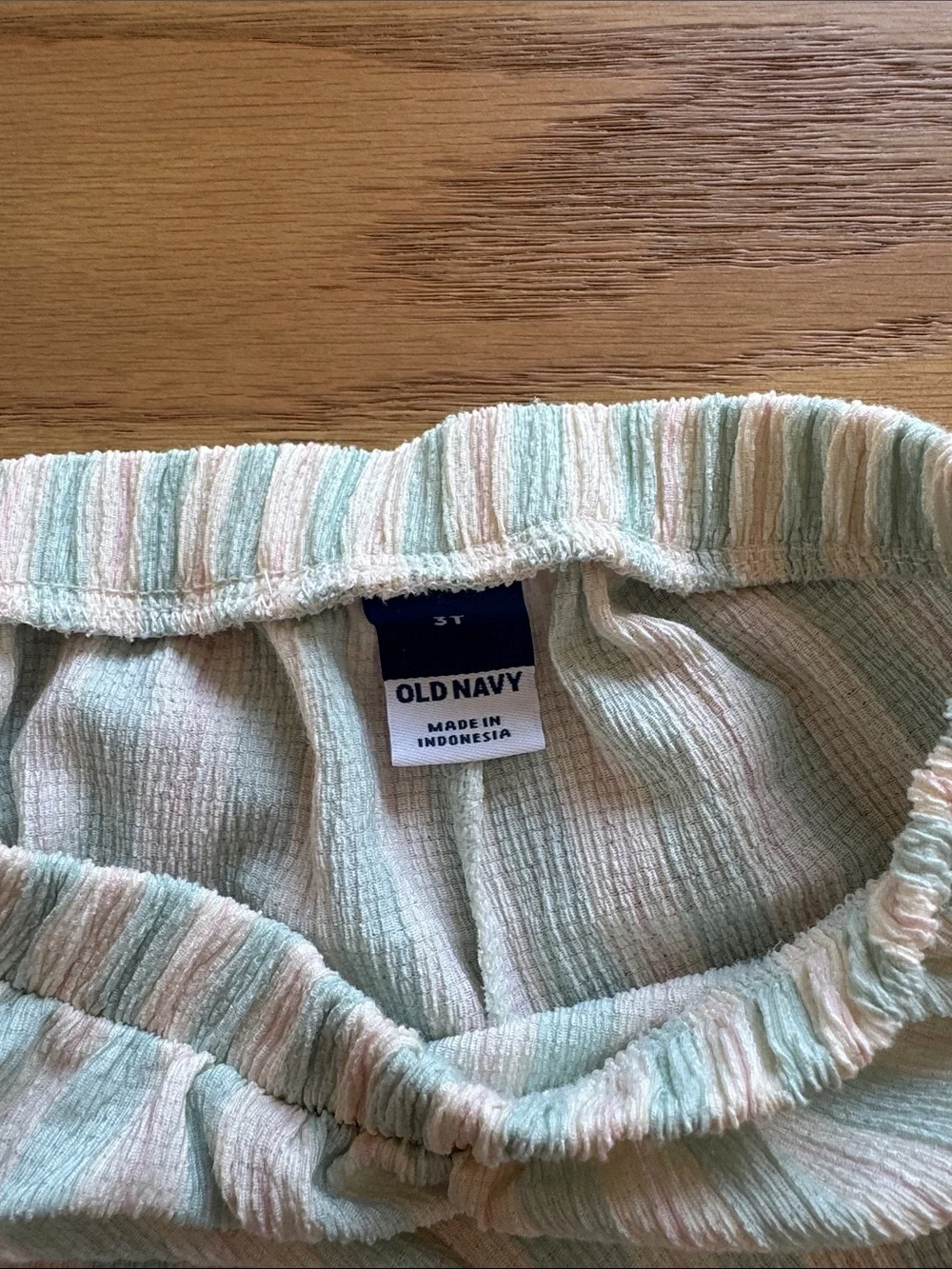 Old Navy Pastel Stripe Smocked Tank & Pants Set - Mint & Peach